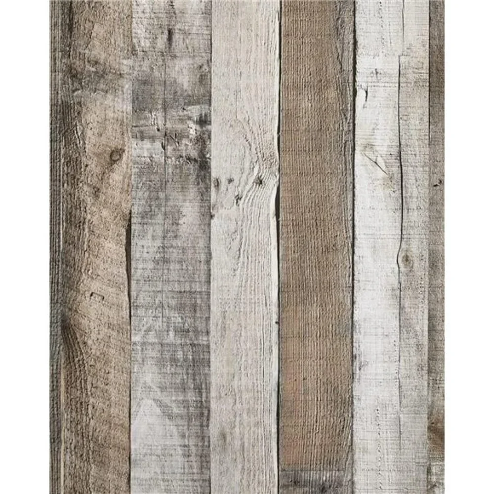 Natural Wood-Grey Peel &‎ Stick Wallpaper 17.3